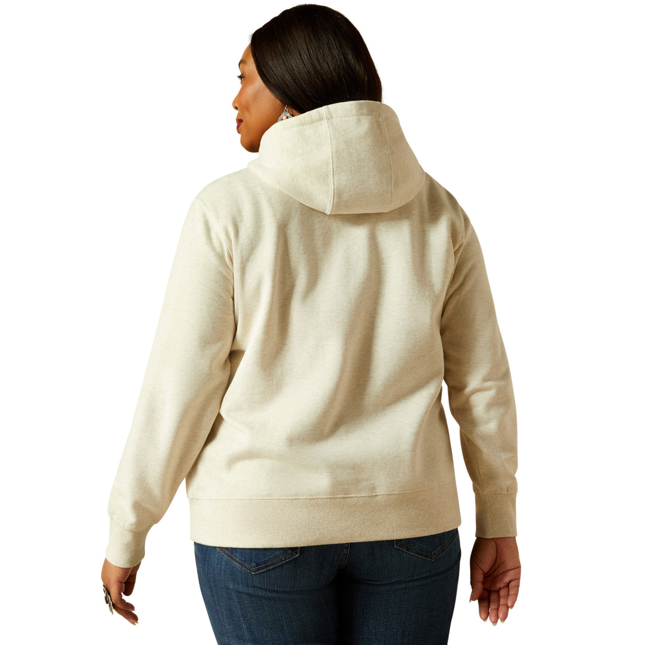 Ariat Ladies Logo 2.0 Oatmeal Heather Hoodie 10062270