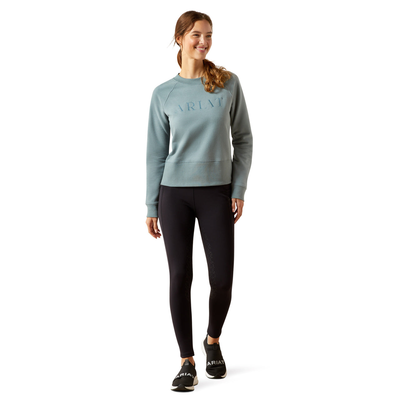 Ariat Ladies Martine Steel Sage Sweatshirt 10062863