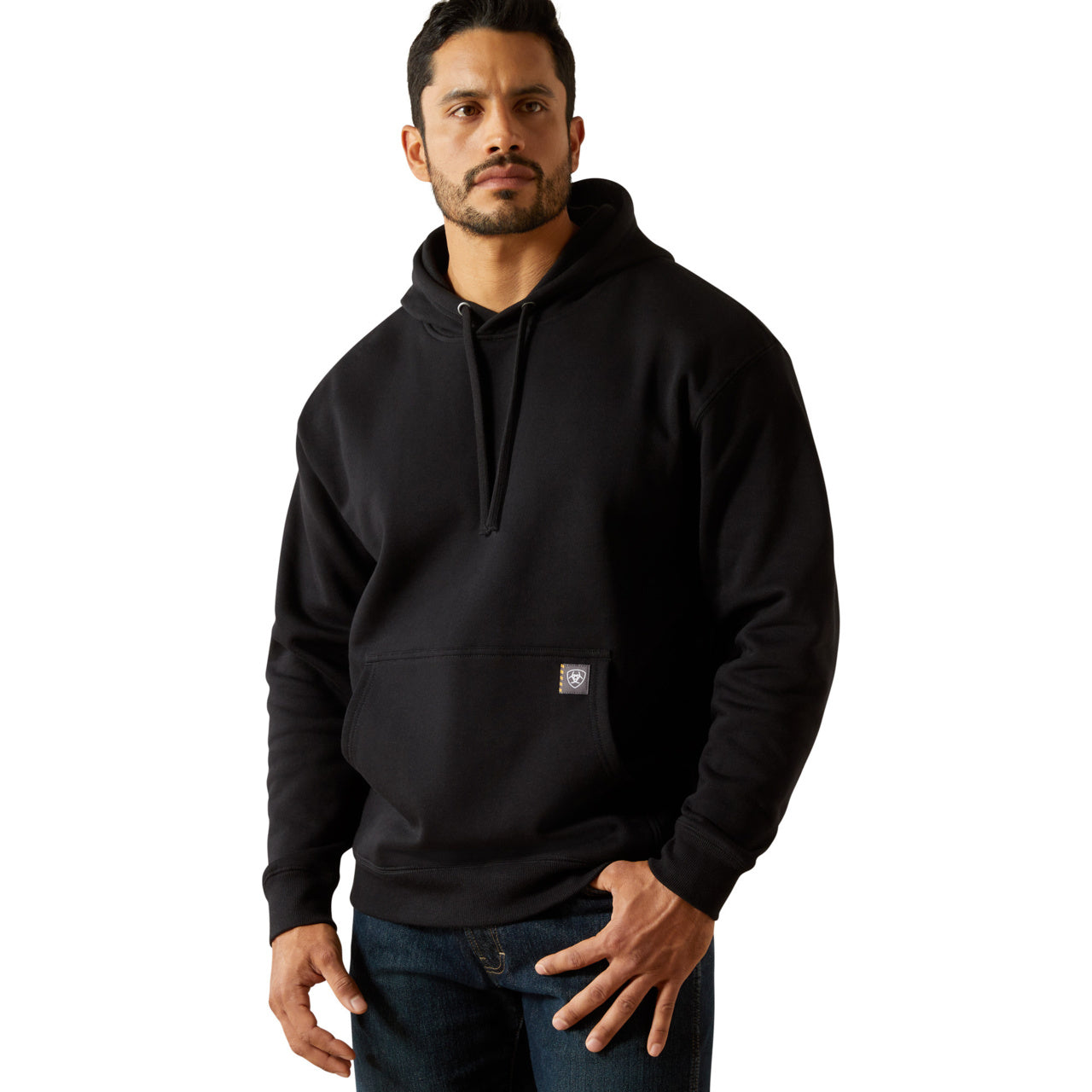 Ariat Men's Rebar Workman Bare Knuckle Black Hoodie 10062715