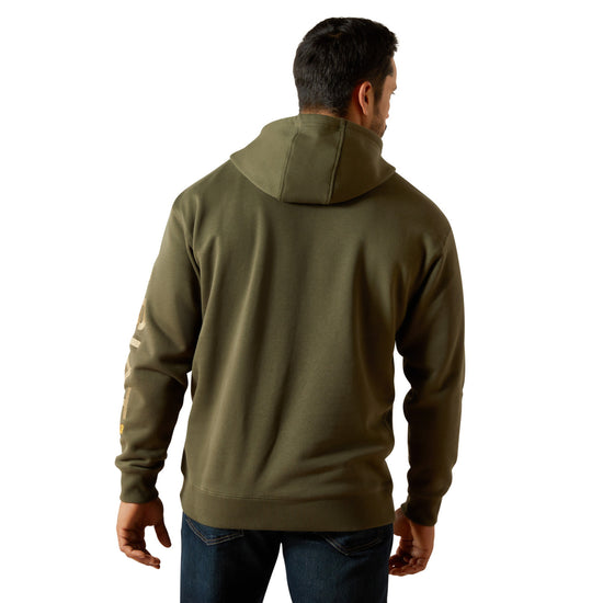 Ariat Men's Rebar Dried Herb Green Graphic Hoodie 10062544