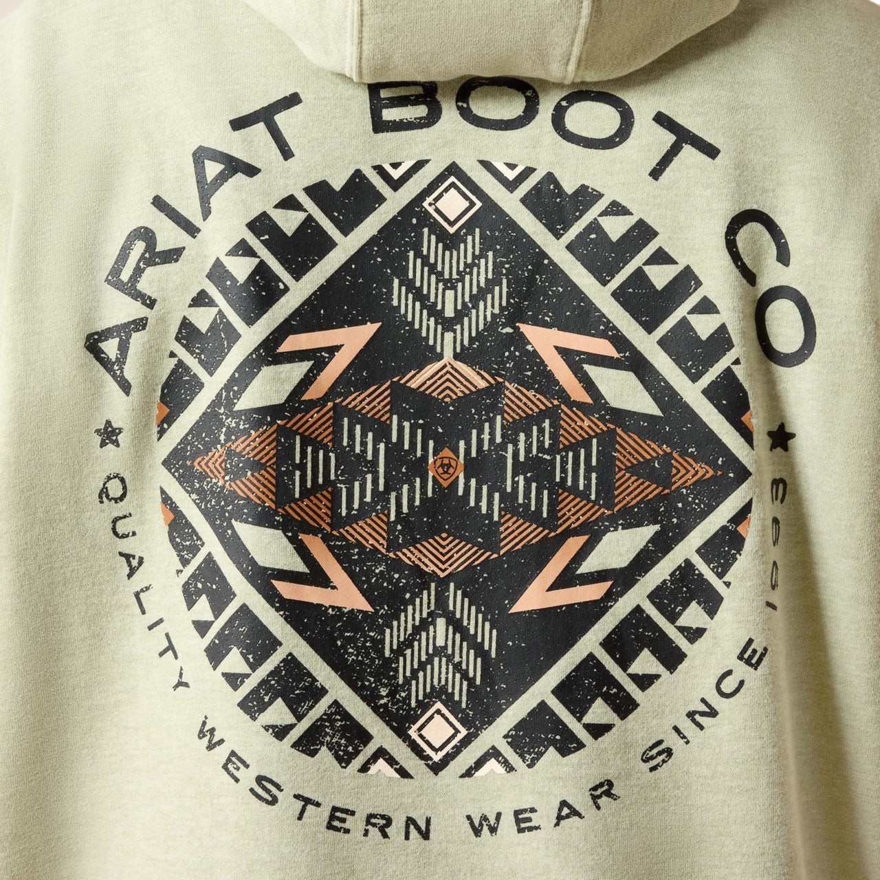 Ariat Men's Southwest Sunset Fade Seal Sage Heather Hoodie 10074910