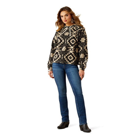Ariat Ladies Essential Black Southwest Print Hoodie 10062312