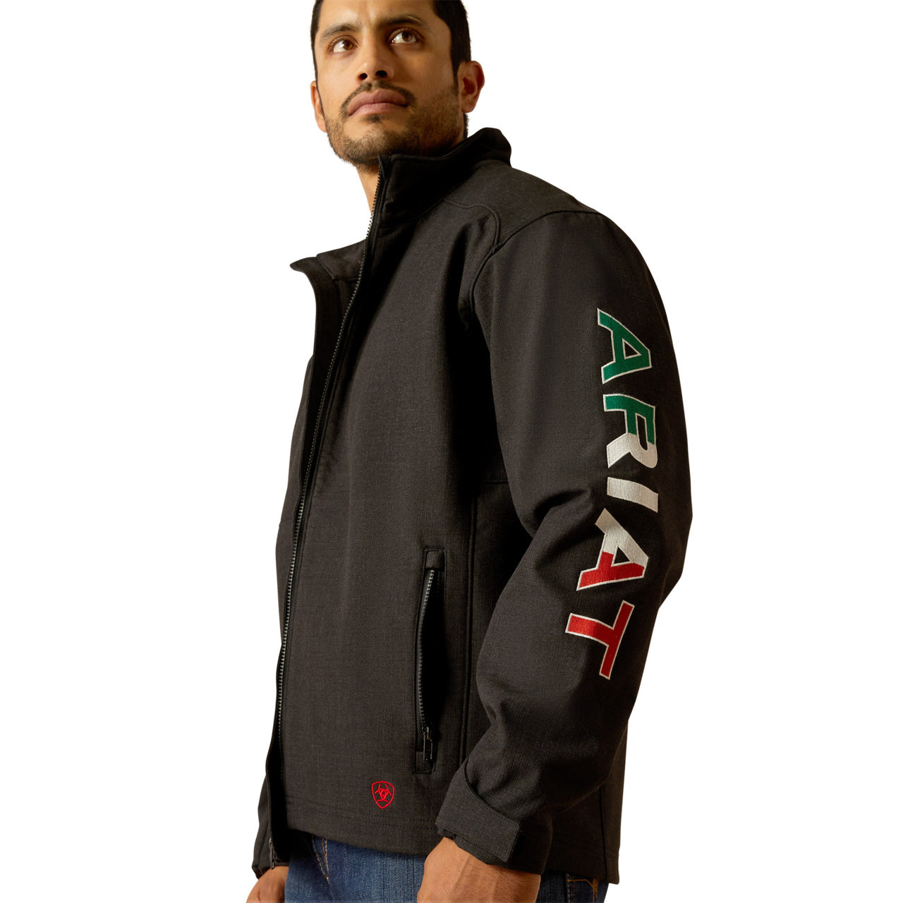 Ariat Men's FR Team Logo Black Mexico Softshell Jacket 10051975