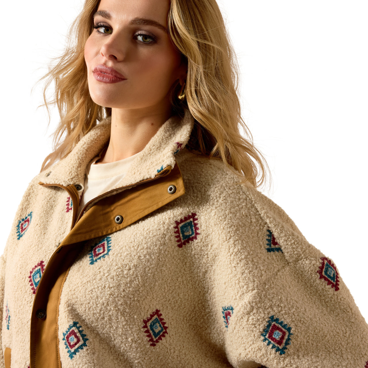 Ariat Ladies Sherpa Southwest Embroidered Motif Jacket 10062815