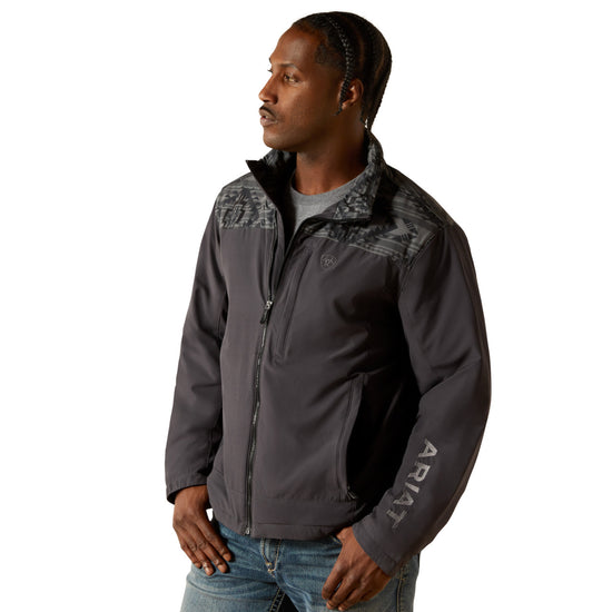 Ariat Men's Pioneer Stretchshell Charcoal Grey Southwest Jacket 10062507