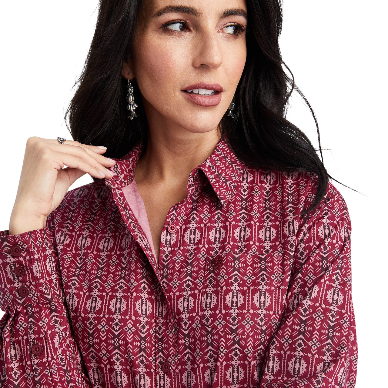 Ariat® Ladies Kirby Stretch Alma Multi Button Down Shirt 10042177