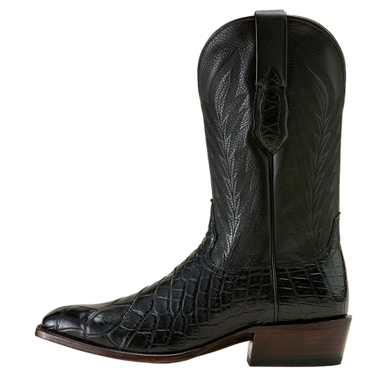 Ariat Men's Willie American Alligator Black Western Boots 10072356