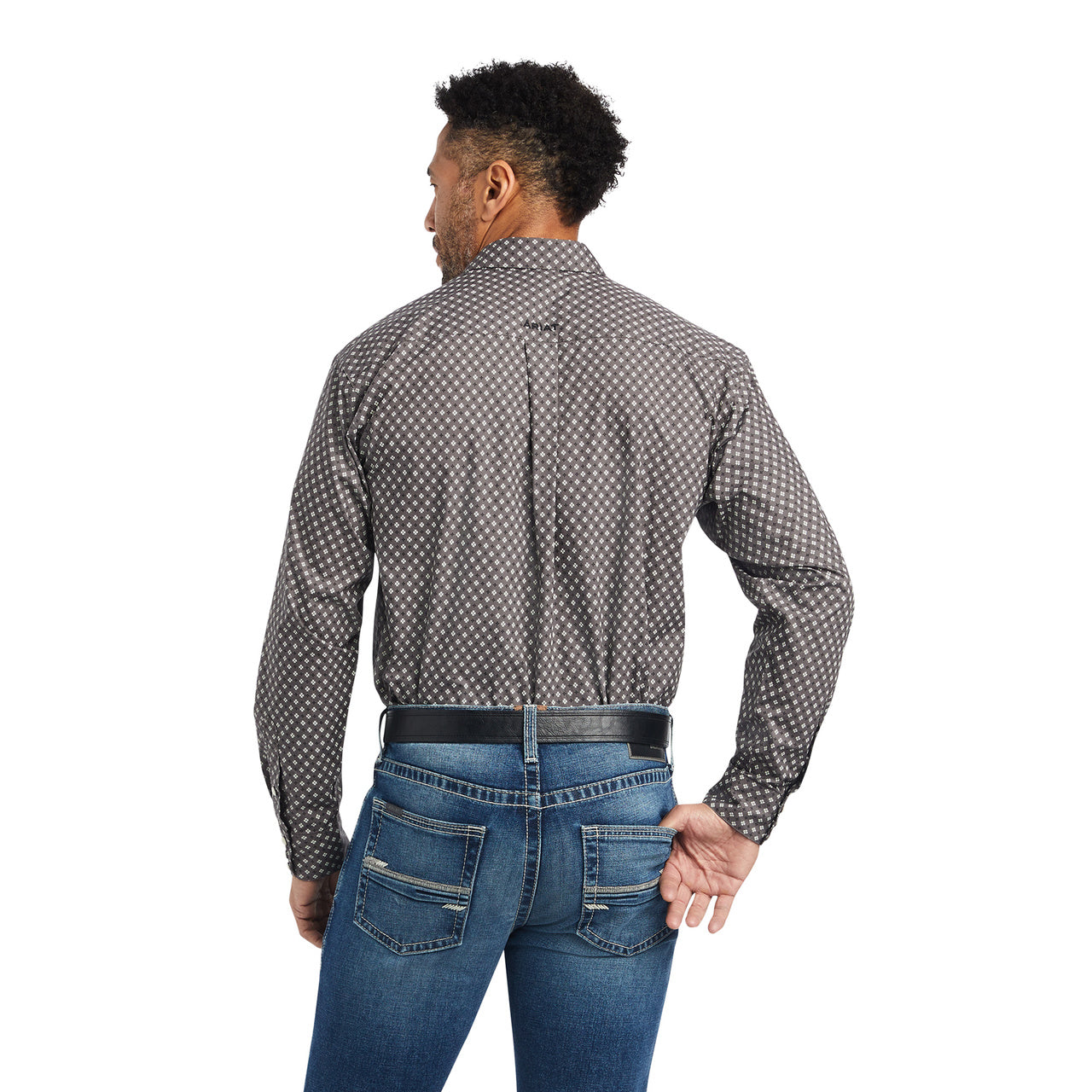 Ariat Men's Classic Winston Poplin Eiffel Tower Snap Shirt 10042273