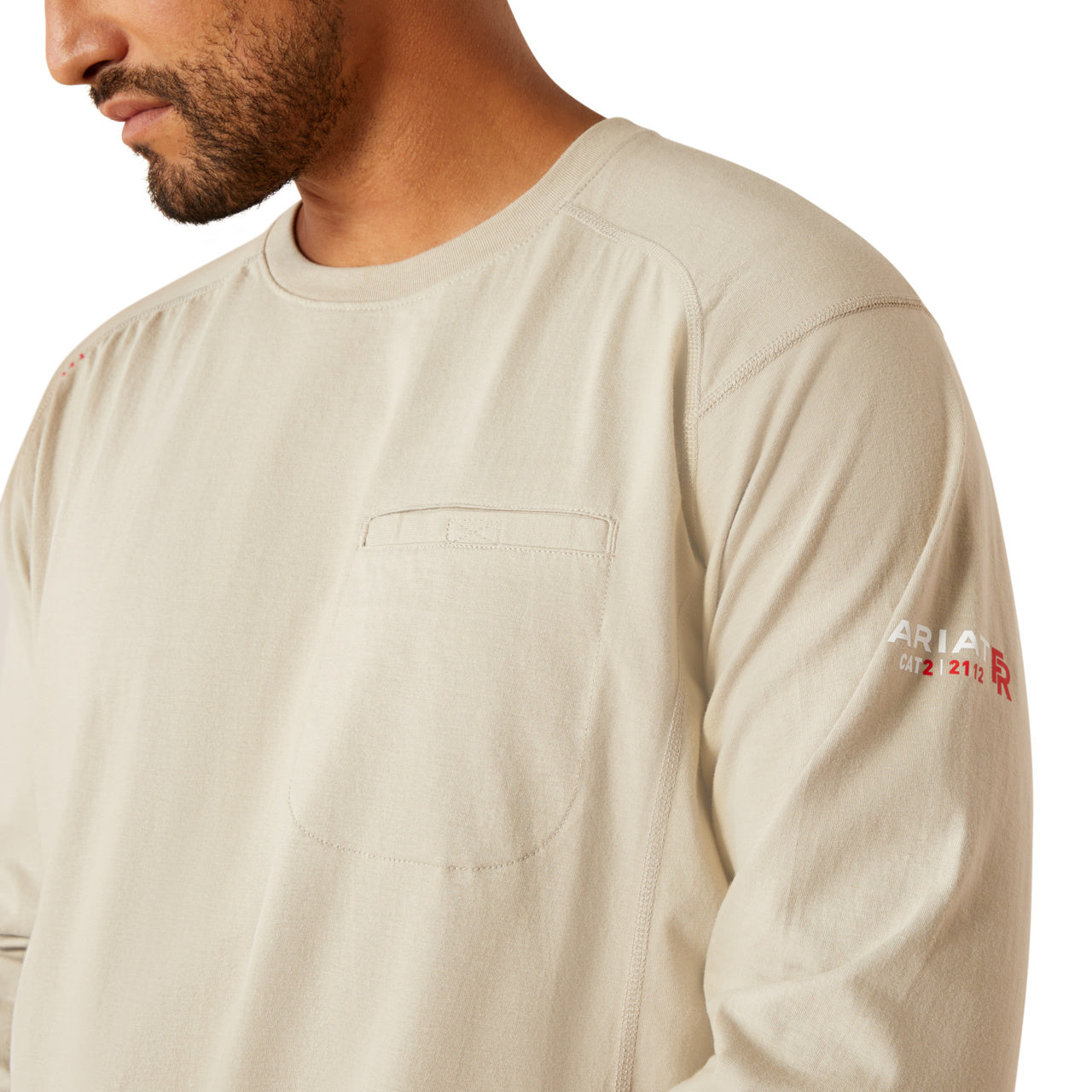 Ariat Men's FR Air American Scream Graphic Cream Work T-Shirt 10054871