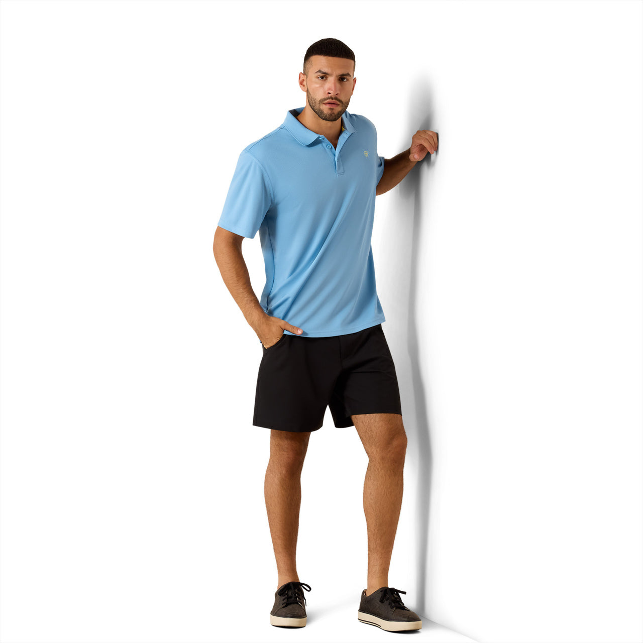 Ariat Men's TEK Blissful Blue Polo Shirt 10071394