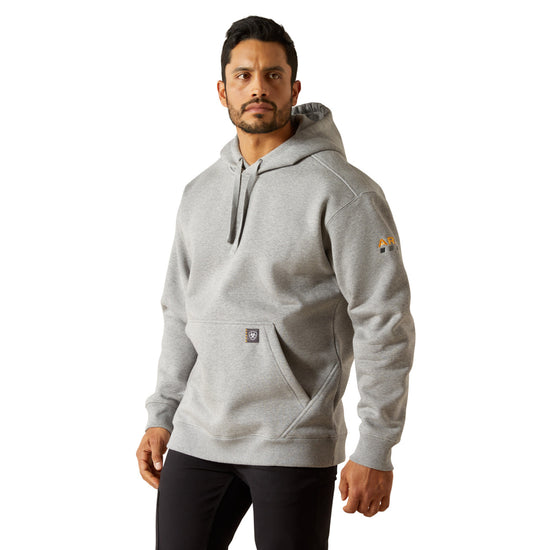 Ariat Men's Rebar Heavyweight Heather Grey Hoodie 10062707
