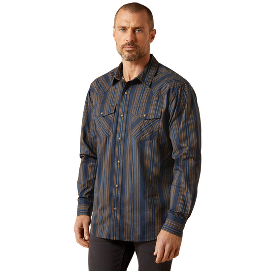 Ariat Men's Horne Retro Navy Fit Shirt 10065758