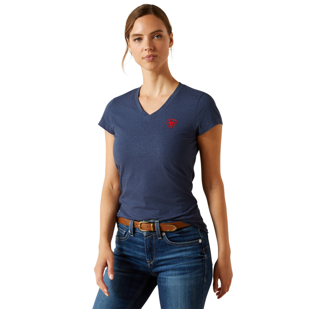 Ariat Ladies BV Logo Navy Heather T-Shirt 10062825