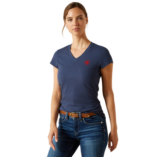 Ariat Ladies BV Logo Navy Heather T-Shirt 10062825