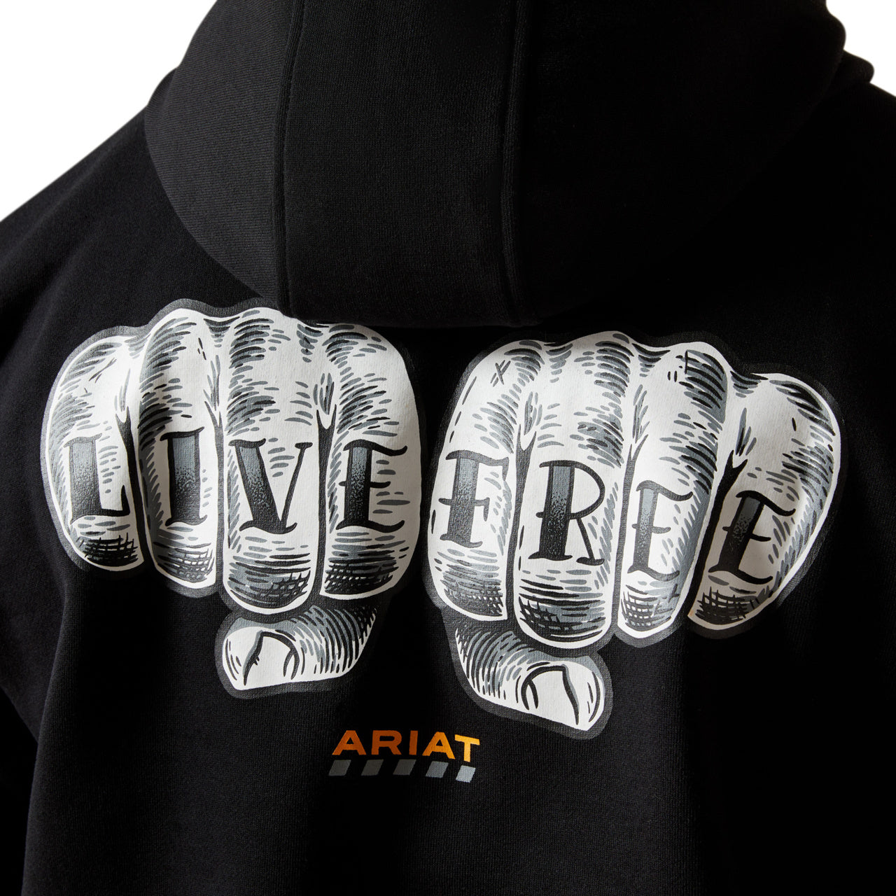 Ariat Men's Rebar Workman Bare Knuckle Black Hoodie 10062715