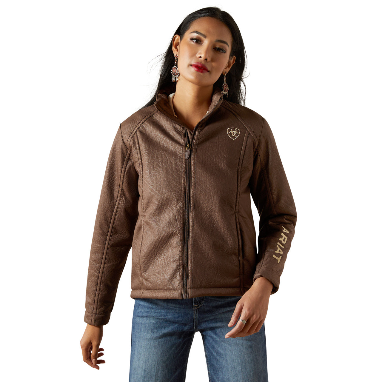 Ariat Ladies New Team Softshell 2.0 Faux Leather Jacket 10062795