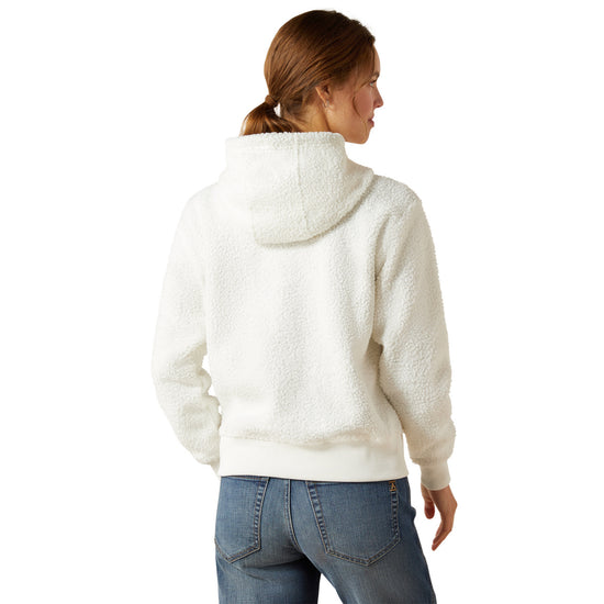 Ariat Ladies Orinda Star White Half Zip Hoodie 10062366