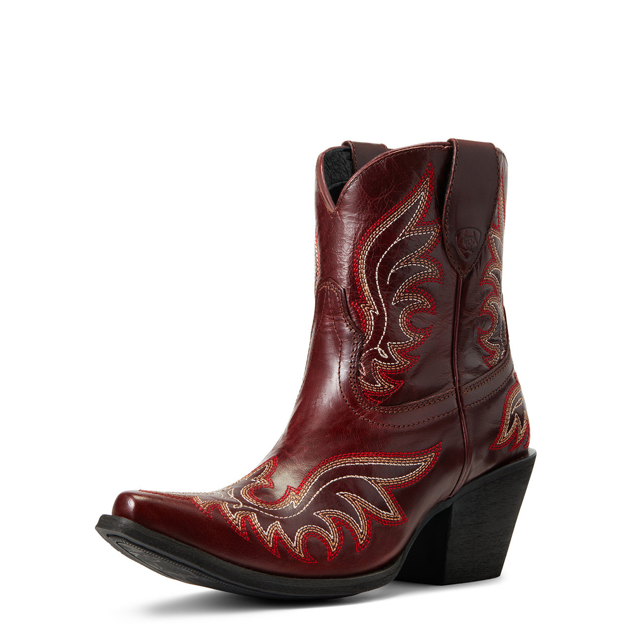 Ariat® Ladies Chandler Pimento Red Snip Toe Western Booties 10040337