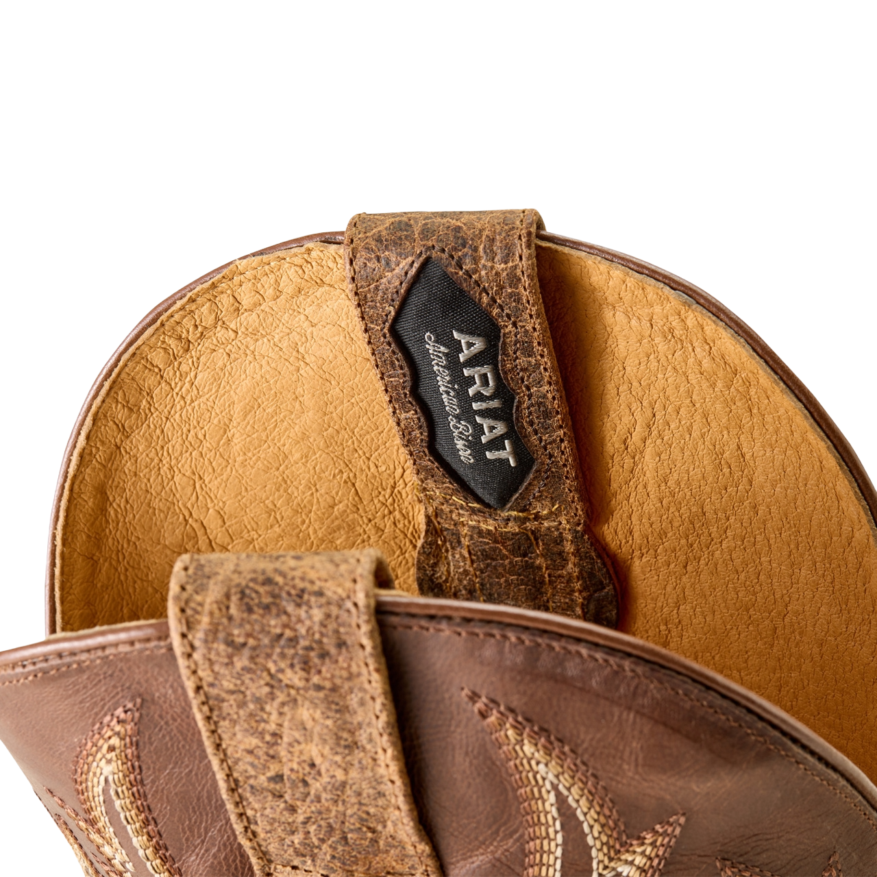 Ariat Men's Futurity Platinum Saddle Brown Bison Cowboy Boot 10063782