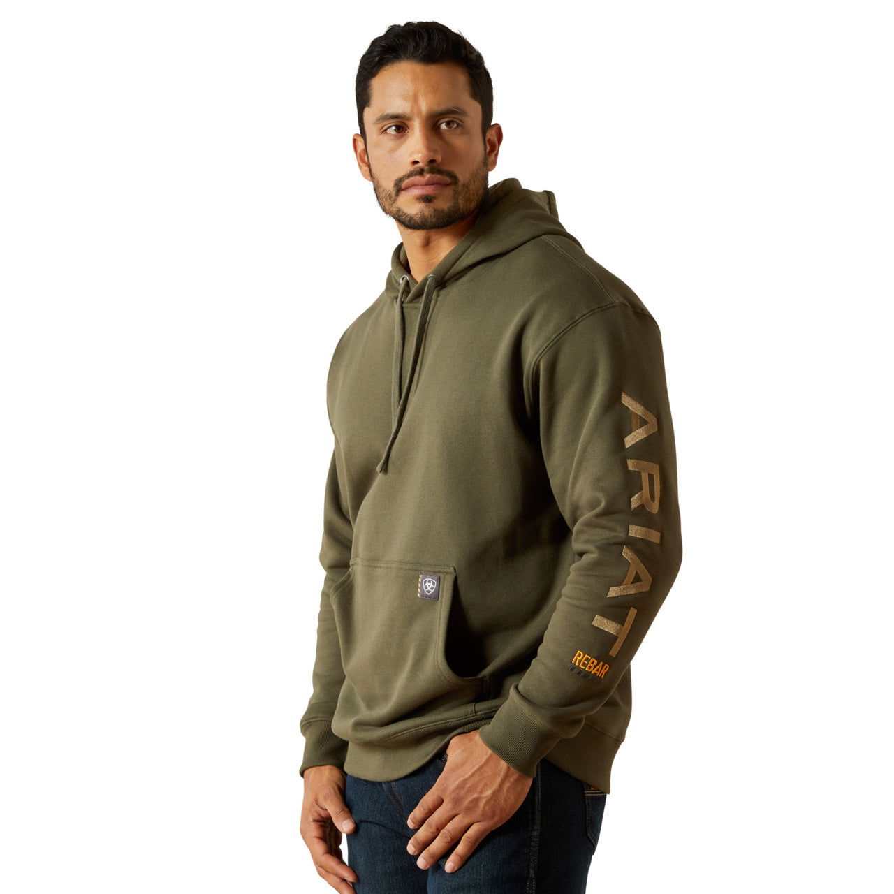Ariat Men's Rebar Dried Herb Green Graphic Hoodie 10062544