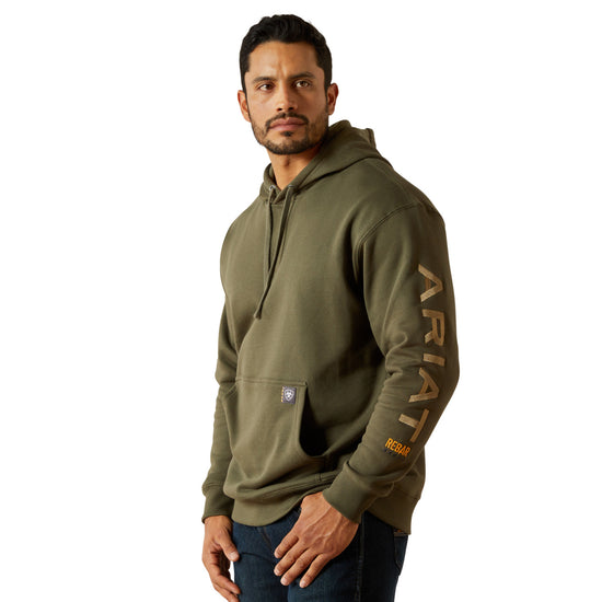 Ariat Men's Rebar Dried Herb Green Graphic Hoodie 10062544