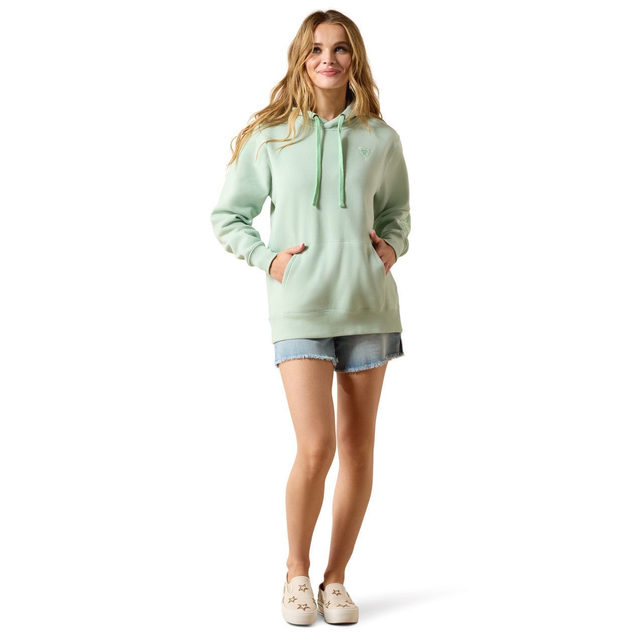 Ariat Ladies Logo 2.0 Silt Green Hoodie 10071459