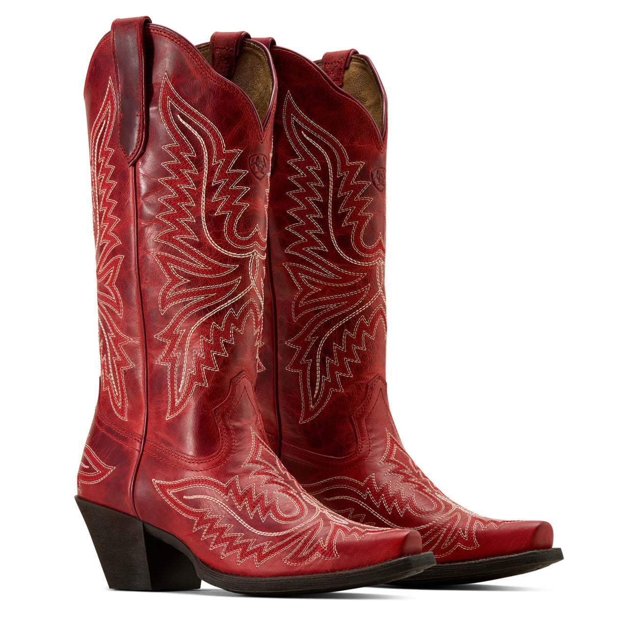 Ariat Ladies Round Up Collins Grenadine Red Western Boot 10074335