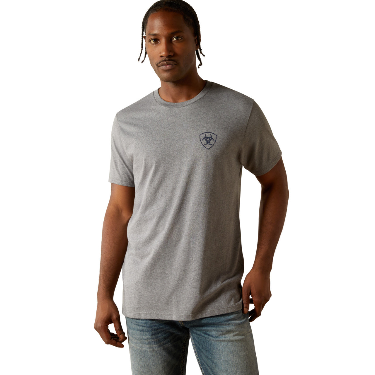 Ariat Men's Iron Ranch Arch Graphite Heather T-Shirt 10062413