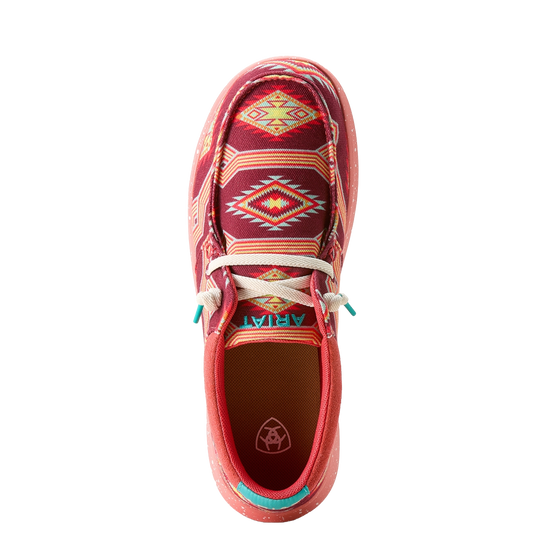 Ariat Ladies Hilo Crimson Cave Creek Slip On Shoe 10053743