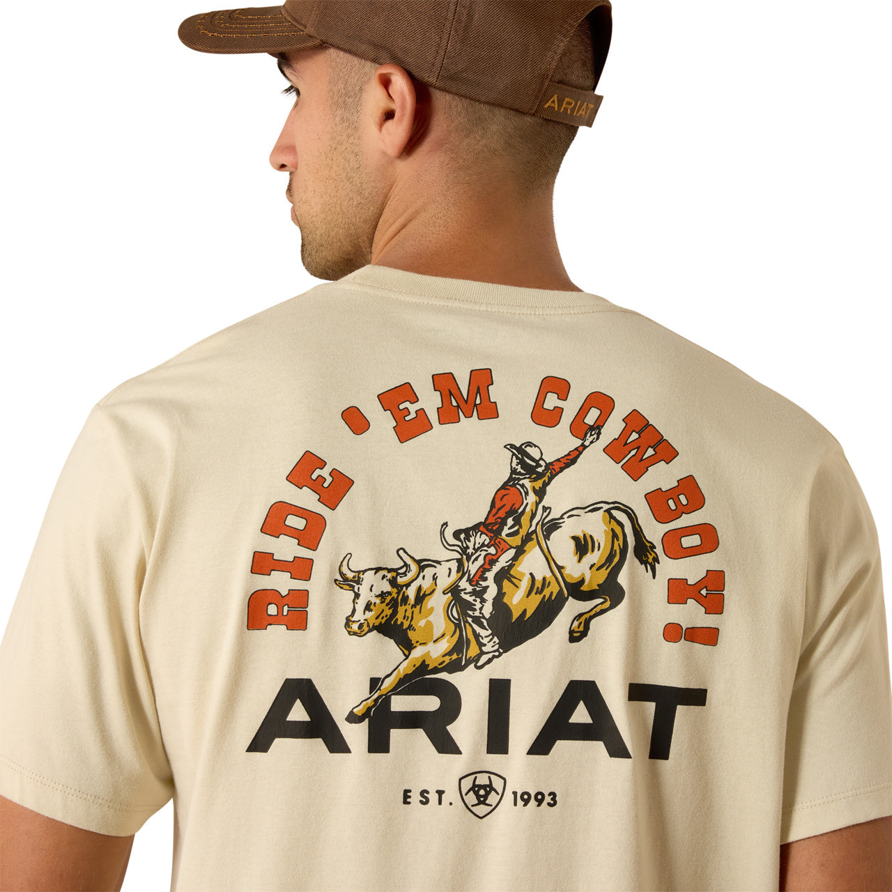 Ariat Men's Ride Em' Cowboy Graphic Natural T-Shirt 10071199