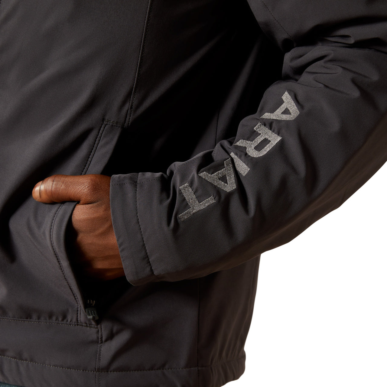 Ariat Men's Pioneer Stretchshell Charcoal Grey Southwest Jacket 10062507