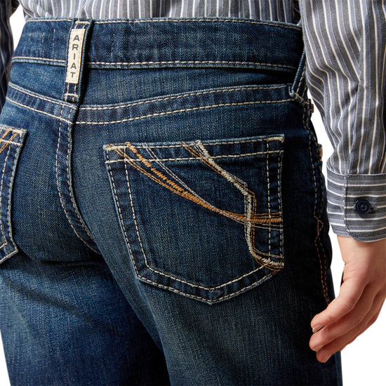 Ariat Youth Girl's Andrea Pacific Blue Trouser Jeans 10065916