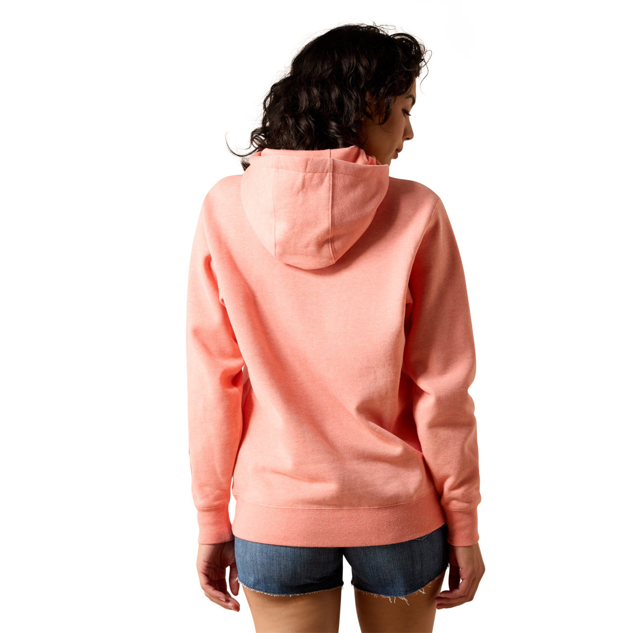 Ariat Ladies Logo 2.0 Peach Amber Heather Hoodie 10071458