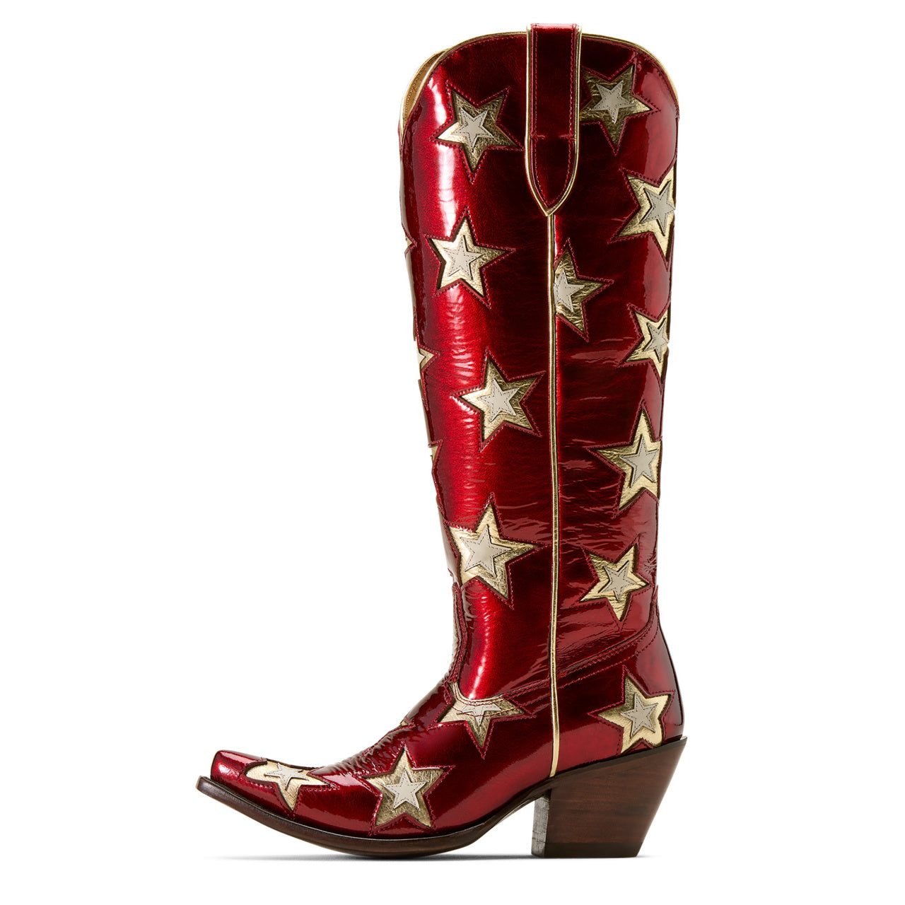 Ariat Ladies Casanova Star Graphic Cherry Red Western Boot 10074352