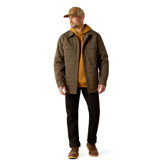 Ariat Men's Quilted Dark Green Snap Jacket 10062512
