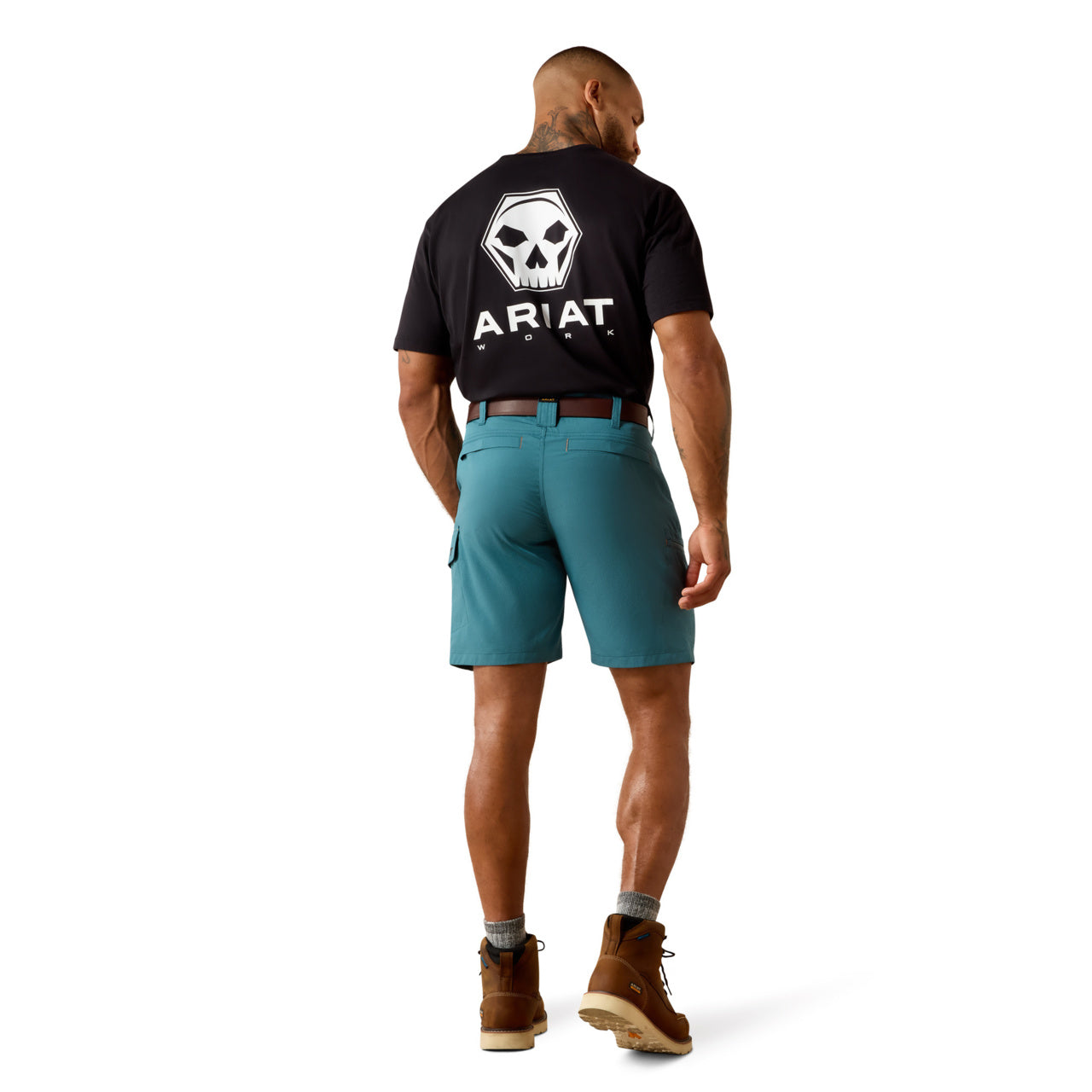 Ariat Men's Rebar Hydro Blue WorkFlow Ultralight 9" Short 10072927