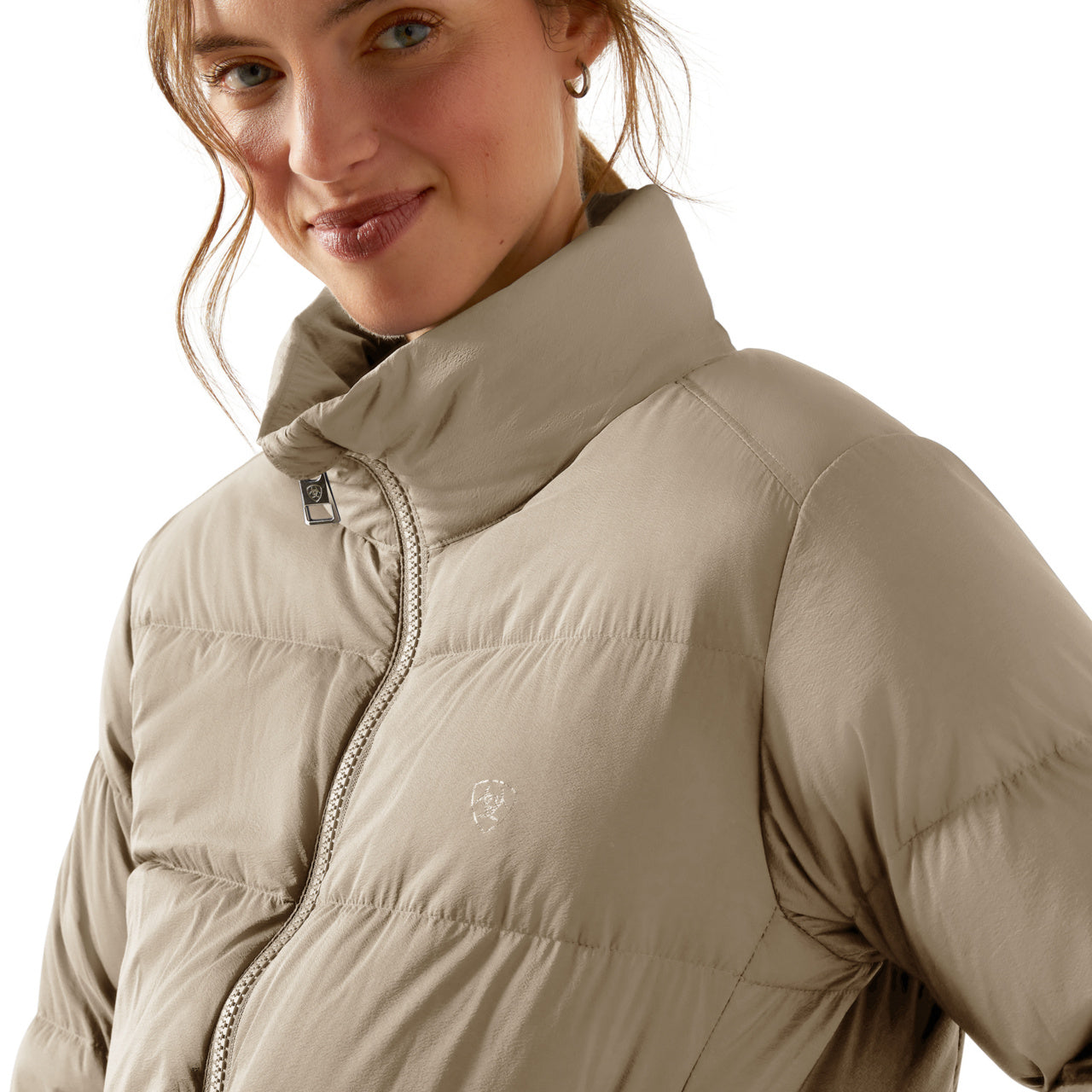 Ariat Ladies UltraPuff Down Oyster Grey Jacket 10065821