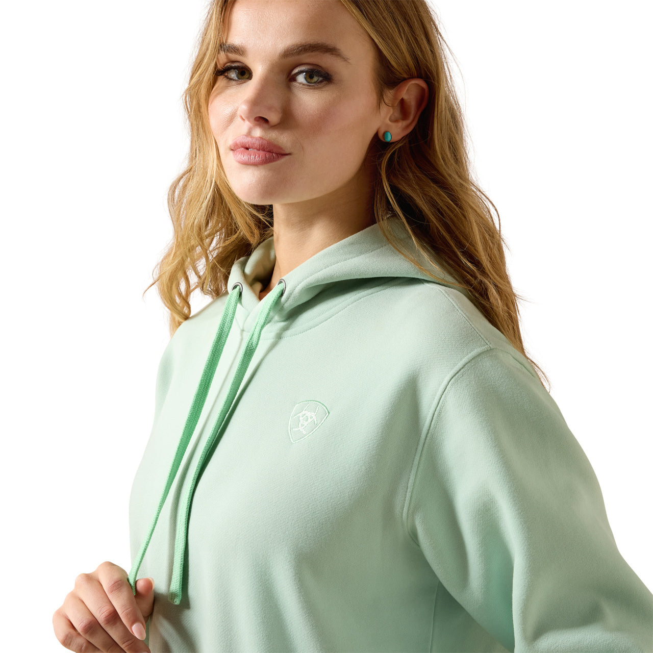 Ariat Ladies Logo 2.0 Silt Green Hoodie 10071459