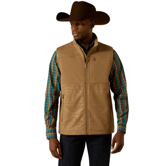 Ariat Men's Vernon Softshell Khaki Southwest Vest 10062391