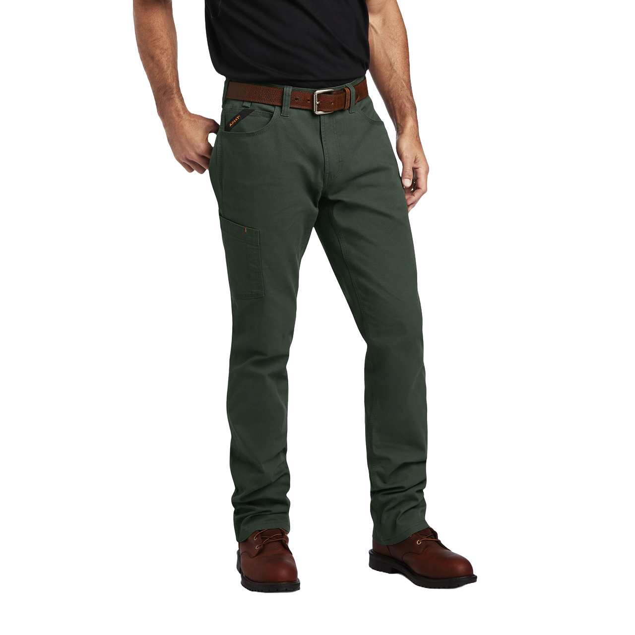 Ariat® Men's Rebar M4 Relaxed DuraStretch™ Deep Forest Jeans 10041085