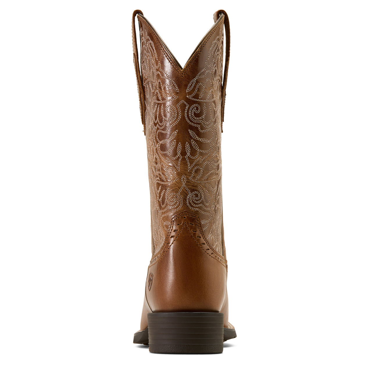 Ariat Ladies Round Up Remuda Aged Tan Embroidered Western Boot 10074322