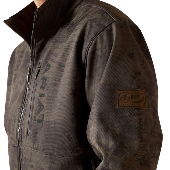 Ariat Men's Patriot Flag Phantom Grey Softshell Jacket 10062592