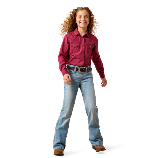 Ariat Youth Girl's Aisha Porto Wash Boot Cut Jean 10065917