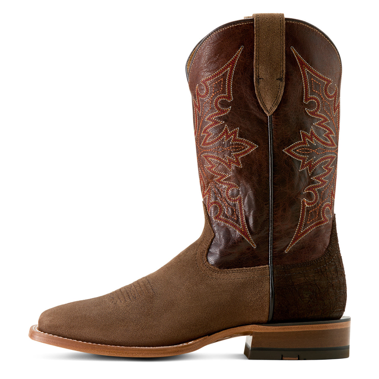 Ariat Men's Circuit Gritty Ranch Brown Suede Cowboy Boots 10063995