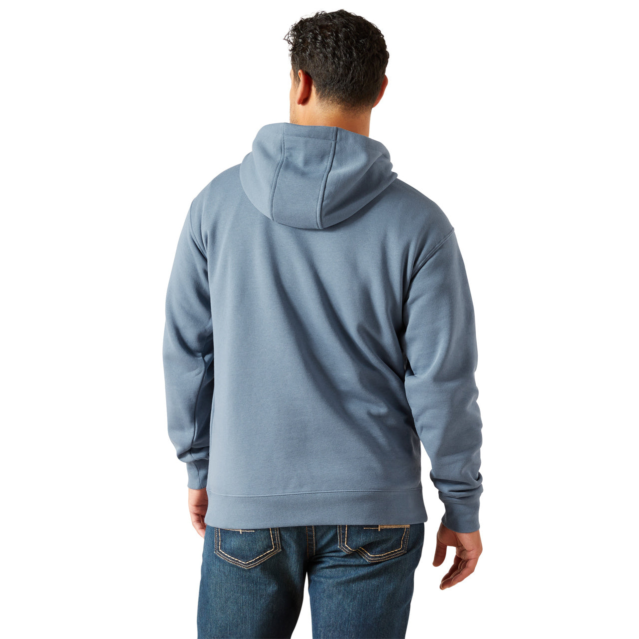 Ariat Men's Rebar Moonlight Blue Lightweight Logo Hoodie 10062713