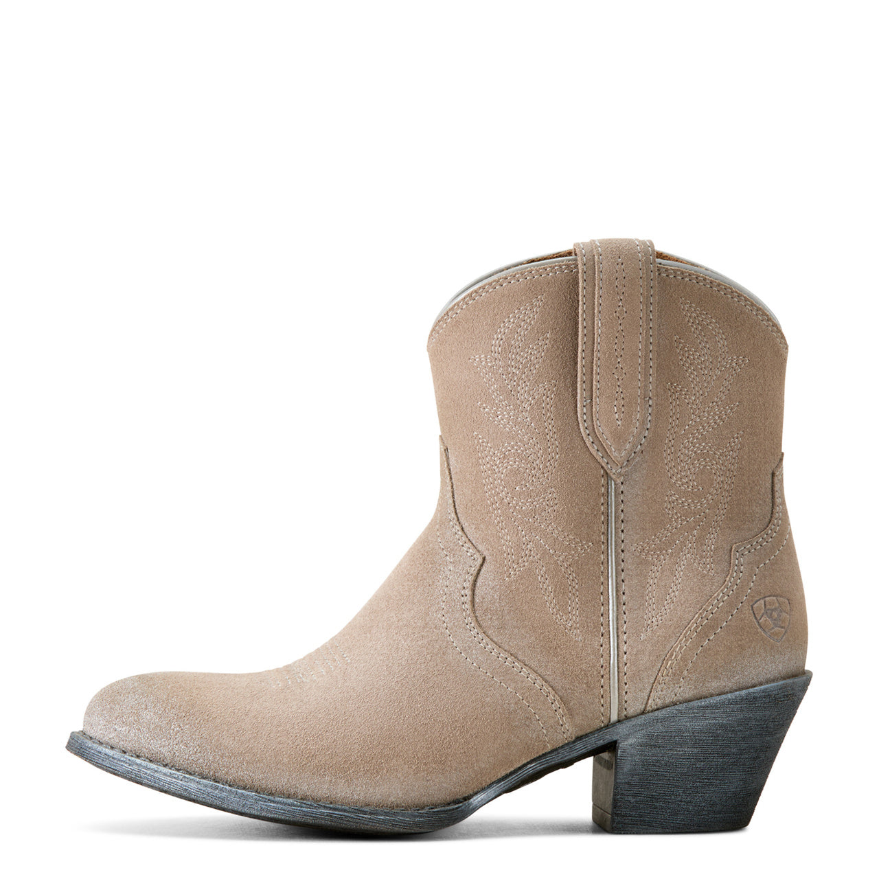 Ariat Ladies Harlan Granite Grey Suede Western Boot 10051055