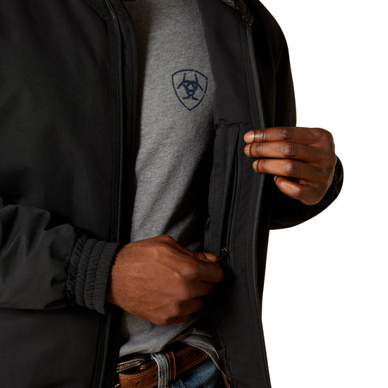 Ariat Men's Field Insulated Black Zip Jacket 10062514