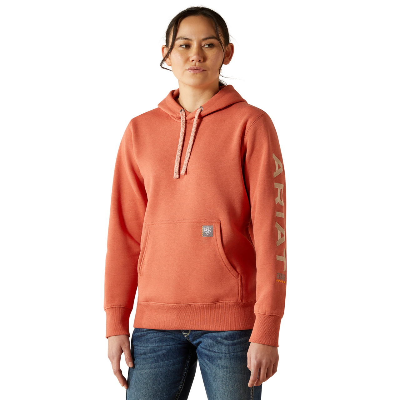 Ariat Ladies Rebar Graphic Aragon Heather Hoodie 10062660