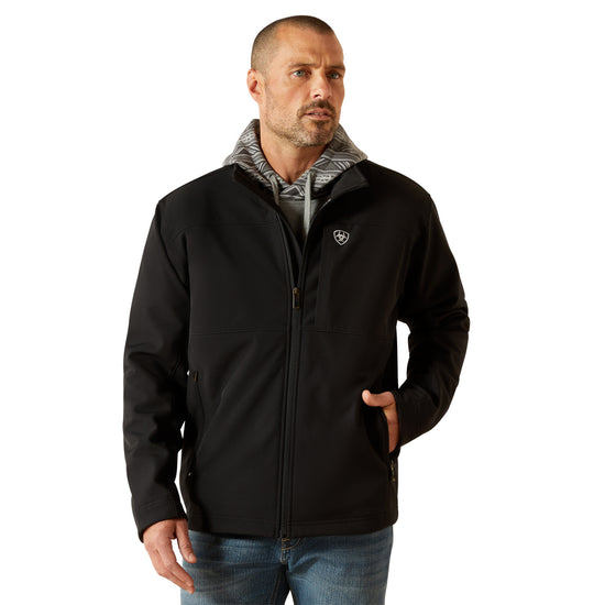 Ariat Men's Vernon Black Zip Softshell Jacket 10062596