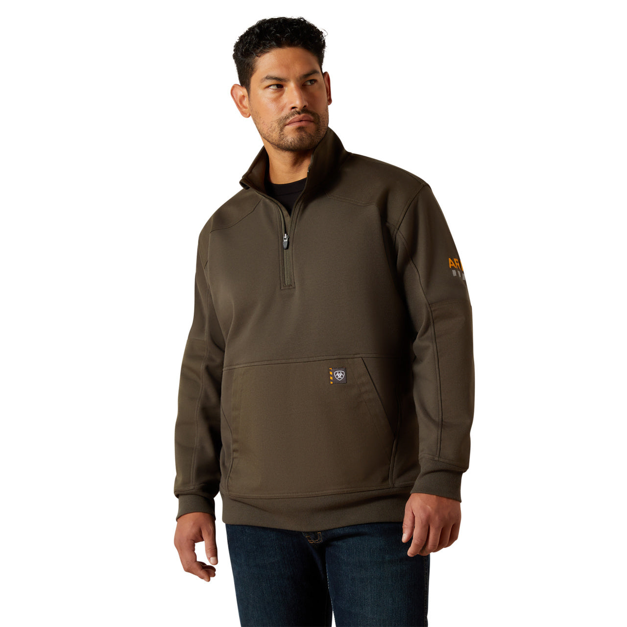 Ariat Men's Rebar Workman Duracanvas 1/4 Zip Sweatshirt 10062608